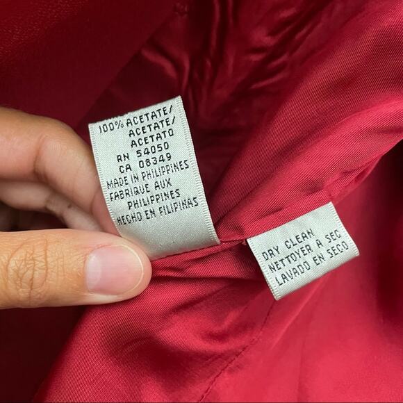 Evan-Picone Red Blazer Suit Jacket 8 - Picture 4 of 10